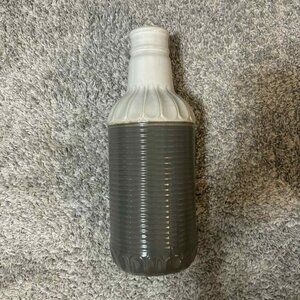 Like New Ceramic Dark Gray & White Vase